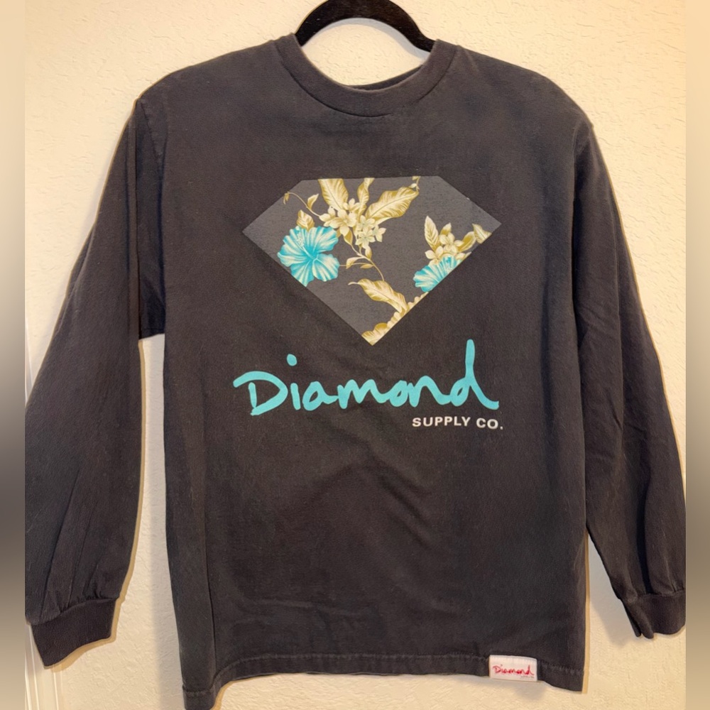 Diamond Supply Co. Canary Flowers Long Sleeve Shirt